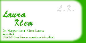 laura klem business card